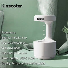 Anti-gravity Diffuser Water Droplet Air Humidifier