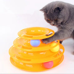 Three Levels Pet Cat Toy Tower