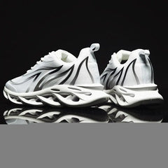 Men's Casual Running Shoes - Trendy White Sneakers