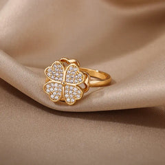 Gold Clover Ring