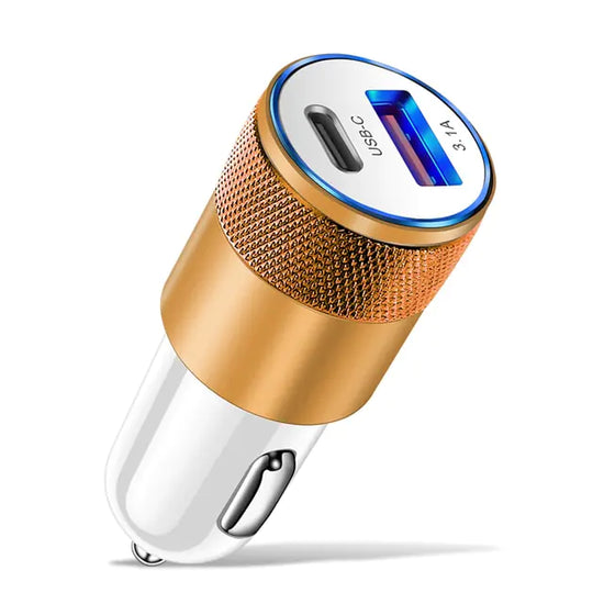 Fast Charging 68W Dual USB Type C Car Charger