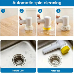 USB Rechargeable Electric Spin Cleaning Brush