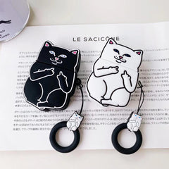 Cartoon Cat AirPods Charging Case