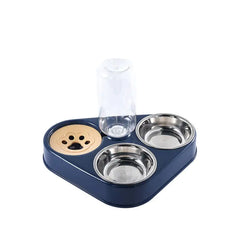 Pet Feeder Bowl With Water Dispenser