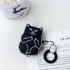 Cartoon Cat AirPods Charging Case