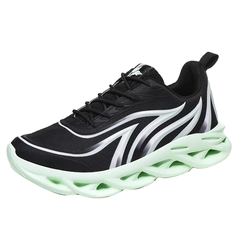 Men's Casual Running Shoes - Trendy White Sneakers