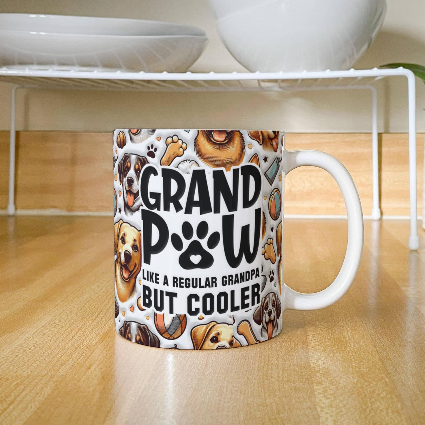 Grand Paw White Mug