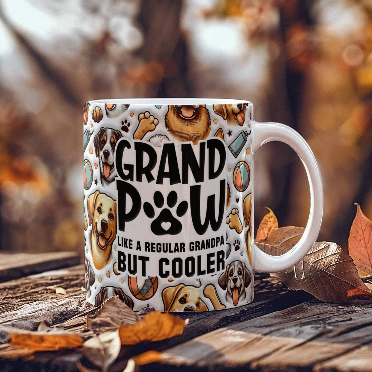 Grand Paw White Mug