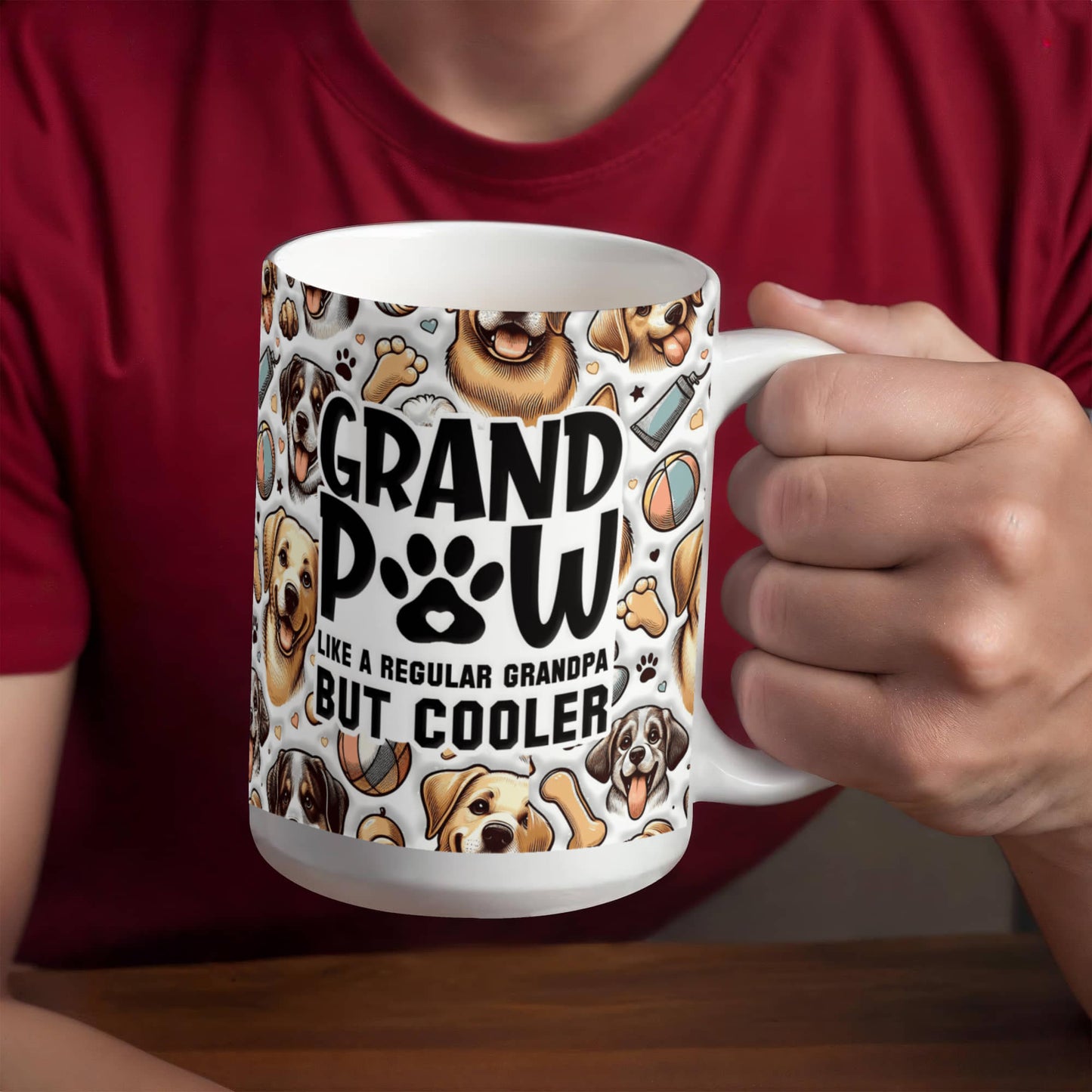 Grand Paw White Mug