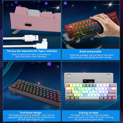 Mini Wired Mechanical Gaming  Keyboard