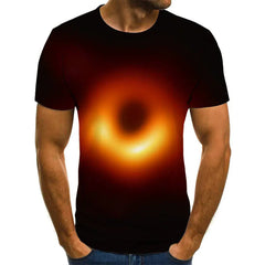 Galaxy Space 3D Printed Men's Short Sleeve T-Shirt