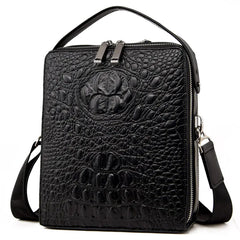 Genuine Leather Crocodile Pattern Handbag
