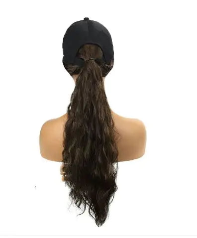 Baseball  Cap Wig - Perm Style