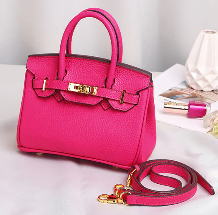 Lychee Pattern Mini Handbag and Shoulder Bag