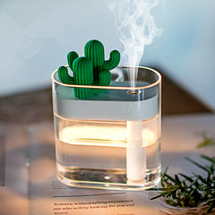 160ML Ultrasonic Diffuser Humidifier Clear Cactus