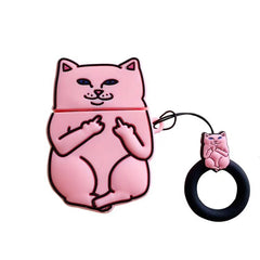 Cartoon Cat AirPods Charging Case