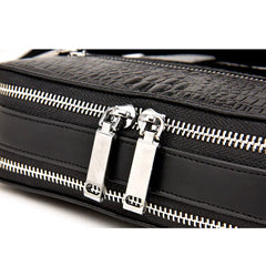Genuine Leather Crocodile Pattern Handbag