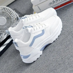 Women's Spring Casual Wedge Sneakers - Trendy Dad Shoes