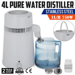 4L Stainless Steel Dental & Medical Water Distiller – Pure Water System