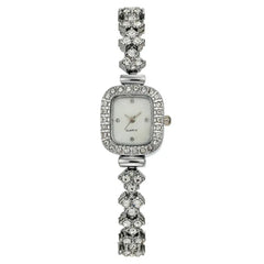 Fashionable Diamond-Studded Women's Quartz Watch Bracelet