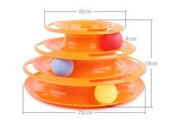 Three Levels Pet Cat Toy Tower