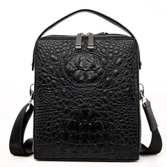 Genuine Leather Crocodile Pattern Handbag