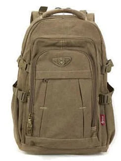 Large Capacity Canvas Travel Backpack for Men & Women