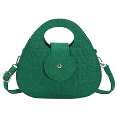 Retro Crocodile Pattern Women's Shoulder Crossbody Bag