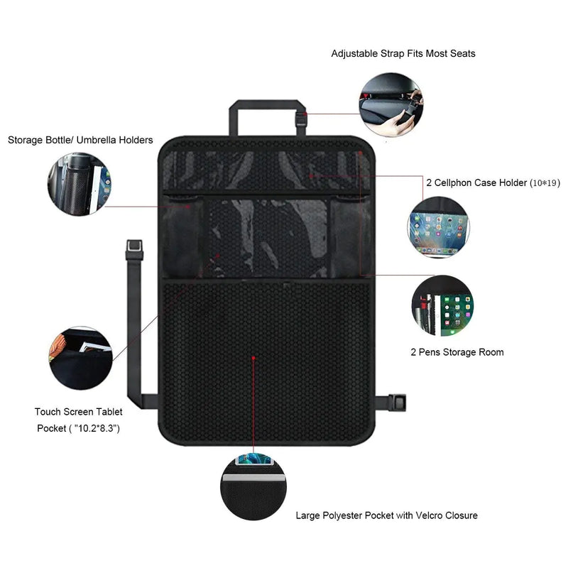 Car Backseat Organizer and Storage Hanging Bag