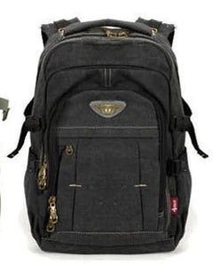 Large Capacity Canvas Travel Backpack for Men & Women