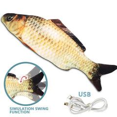 Electronic Fish Cat Toy: USB Charging, Simulation Fish Toy